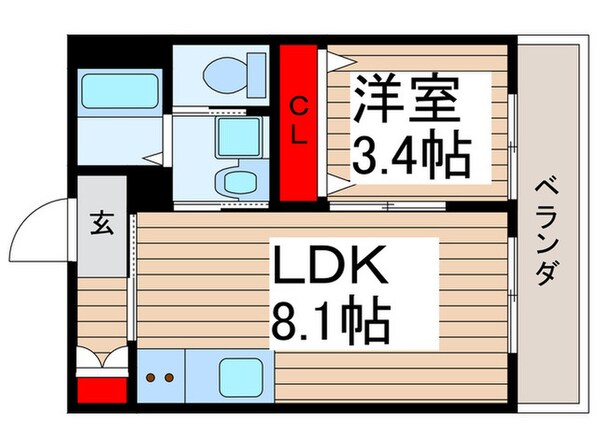 AJ北松戸の物件間取画像